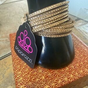 FREE BUNDLE ITEM NWT Paparazzi Gold Wrap Bracelet